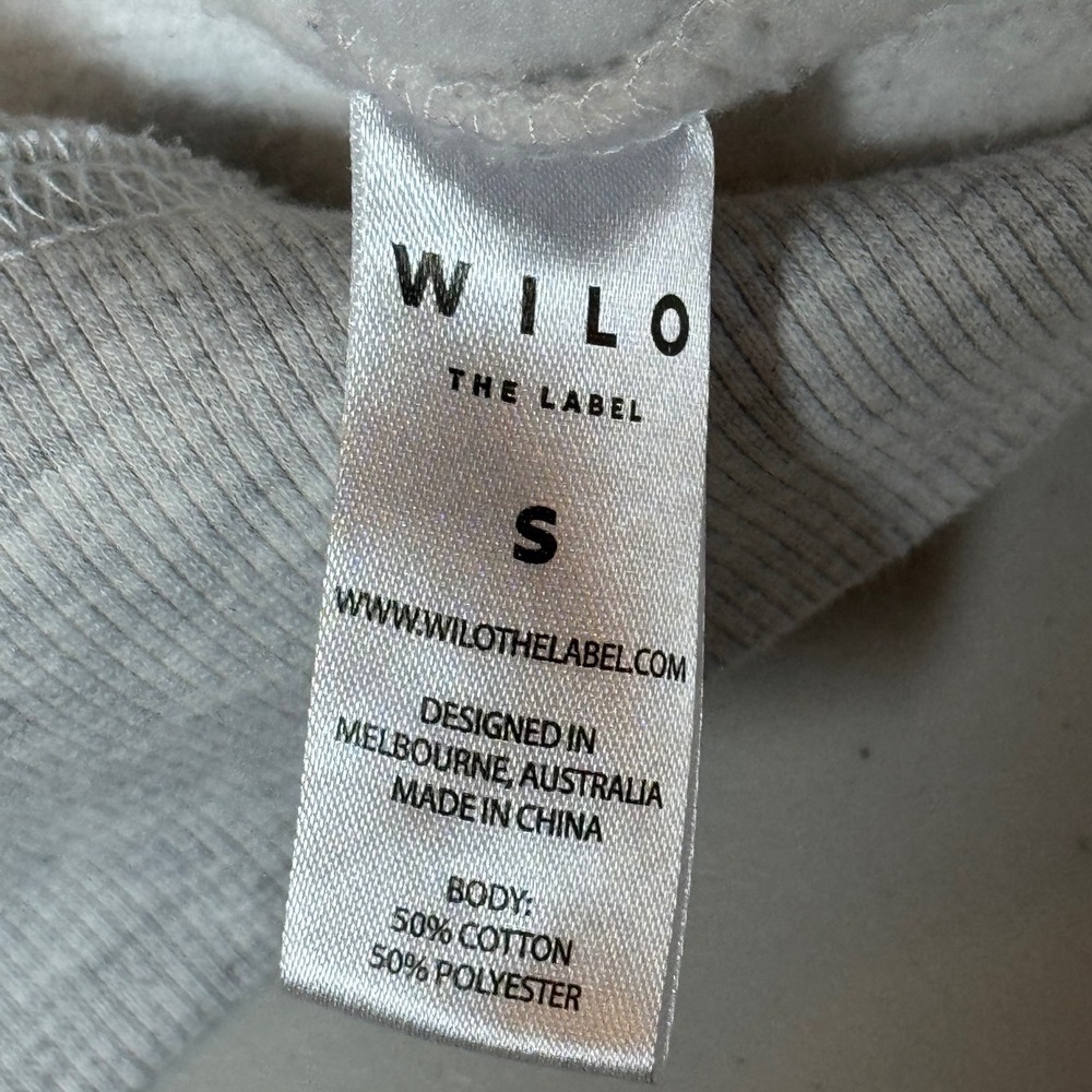 Wilo The Label Sweatshirt Women Small Gray Wellness Club Gym‎ Sport Exclusive - Picture 6 of 8
